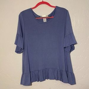 Love Kuza peplum blouse, size 2X.